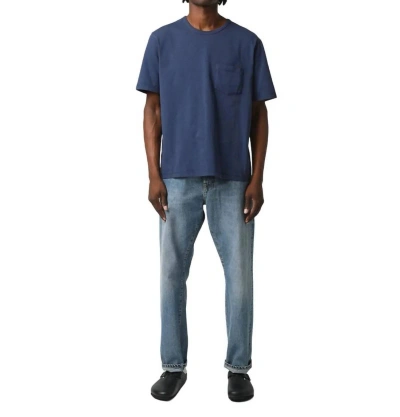Corridor Organic Garment Dyed Tee In Midnight In Multi