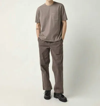 Corridor Organic Tee In Grey In Brown