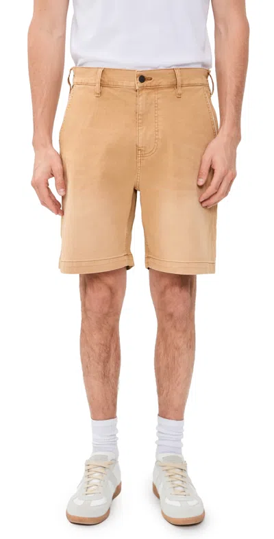 Corridor Painter Wide-leg Denim Shorts In Brown