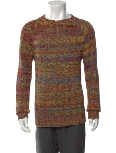 Pre-owned Corridor Patterned Crew Neck Pullover In Multicolor
