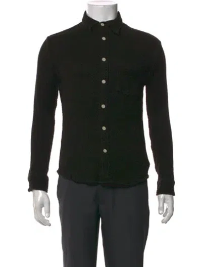 Pre-owned Corridor Patterned Long Sleeve Shirt In Black