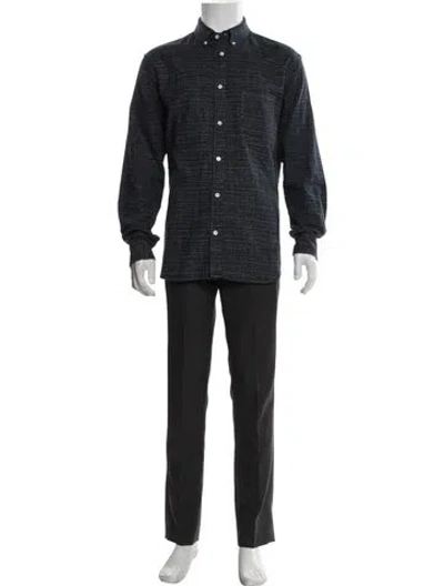 Pre-owned Corridor Patterned Long Sleeve Shirt In Blue