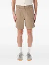 Corridor Heavy Twill Pleated Shorts Khaki In Neutrals