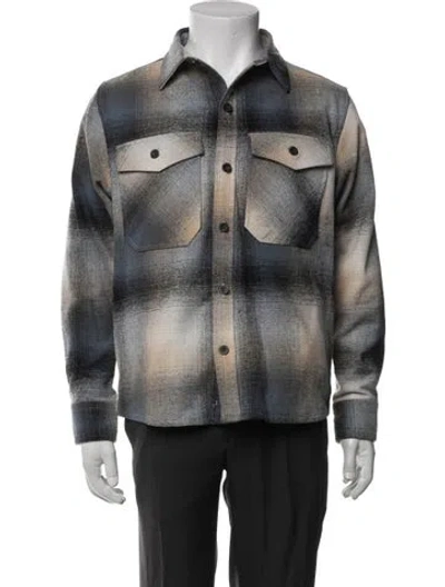 Pre-owned Corridor Plaid Print Jacket In Neutral