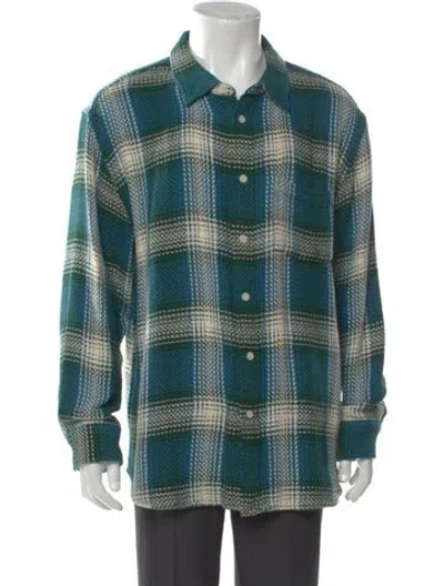 Pre-owned Corridor Plaid Print Long Sleeve Shirt In Multi