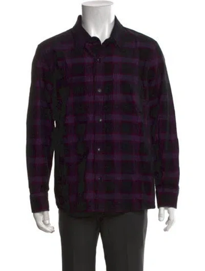 Pre-owned Corridor Plaid Print Long Sleeve Shirt In Multicolor