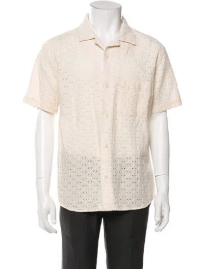 Pre-owned Corridor Polka Dot Print Short Sleeve Shirt In Neutral