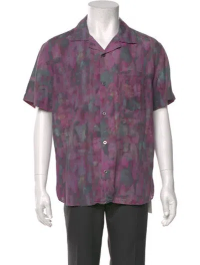 Pre-owned Corridor Printed Short Sleeve Shirt In Purple