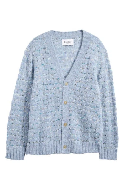 Corridor Raga Embroidered Cardigan In Blue