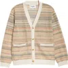 Corridor Rainbow Mesh Cardigan In Pink Multi