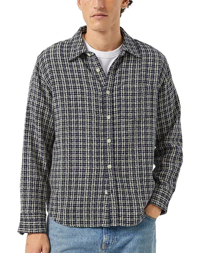 Corridor Reverse Tweed Snow Check Cotton Shirt In Multi