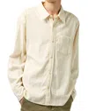 Corridor Ripple Long Sleeve Button Front Shirt In Natural