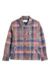 Corridor Rocko Patchwork Jacquard Cotton & Linen Military Shirt Jacket