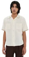 Corridor Rose Chain Camp Shirt In Natural