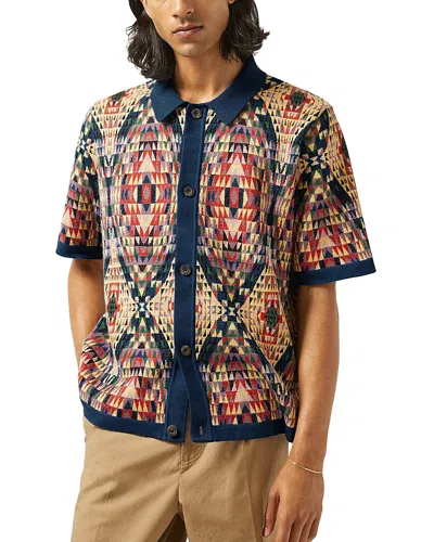 Corridor Ruach Textured Printed Shirt In Multi