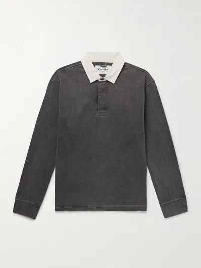 Corridor Rugby Cotton-jersey Polo Shirt In Black