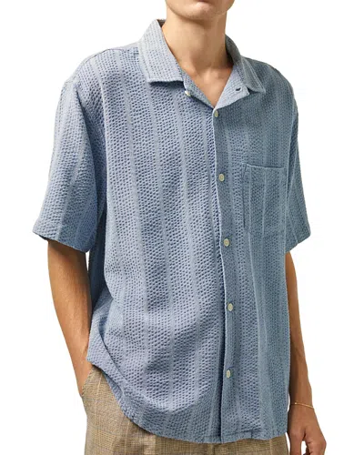 Corridor Seersucker Short Sleeve Camp Shirt In Pattern