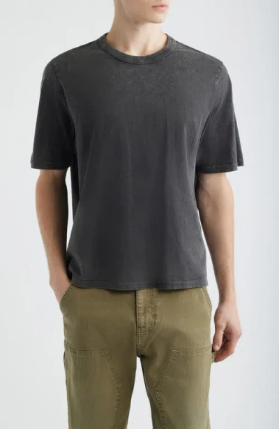 Corridor Slub Cotton Crewneck T-shirt In Black