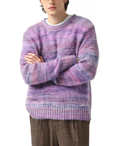 Corridor Space Dye Sweater In Purple