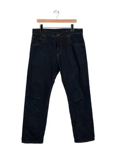 Pre-owned Corridor Straight-leg Jeans In Blue