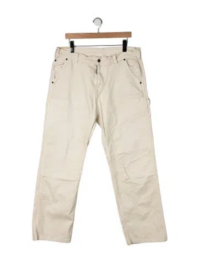 Pre-owned Corridor Straight-leg Jeans In Neutrals