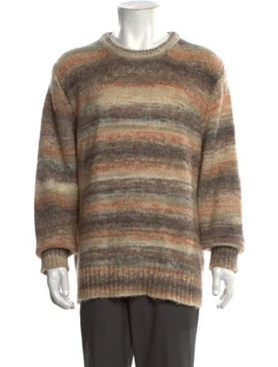 Pre-owned Corridor Striped Crew Neck Pullover In Multicolor