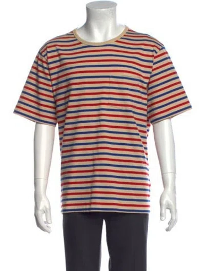 Pre-owned Corridor Striped Crew Neck T-shirt In Multicolor