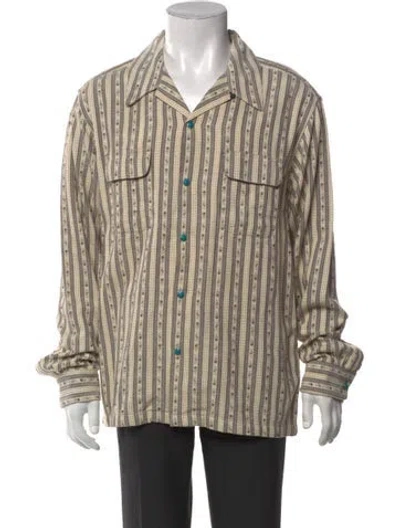 Pre-owned Corridor Striped Long Sleeve Shirt W/ Tags In Neutral