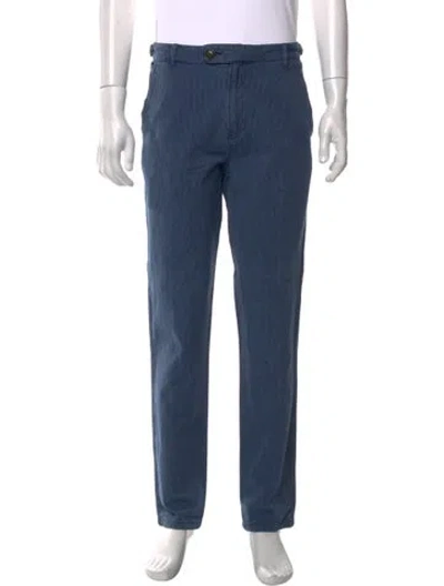 Pre-owned Corridor Striped Pants In Blue