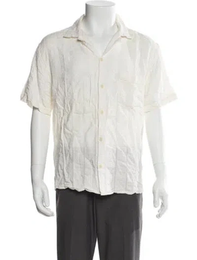 Pre-owned Corridor Striped Short Sleeve Shirt In Neutral