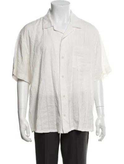 Pre-owned Corridor Striped Short Sleeve Shirt In Neutrals
