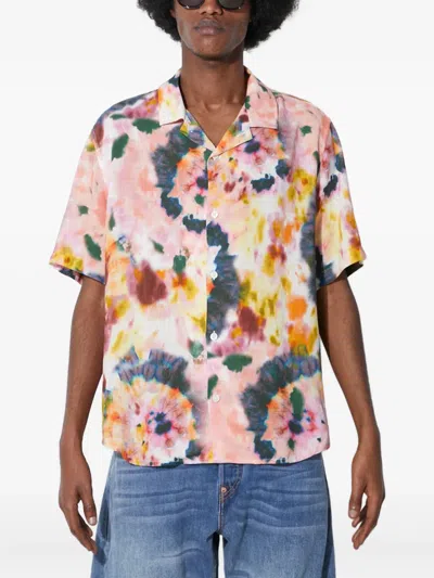 Corridor Tie-dye Pattern Shirt In Pink
