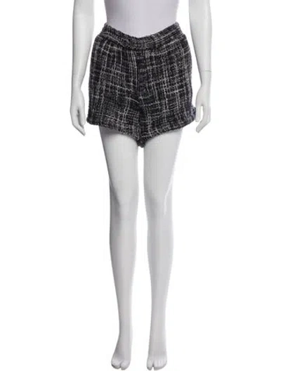 Pre-owned Corridor Tweed Pattern Mini Shorts W/ Tags In White