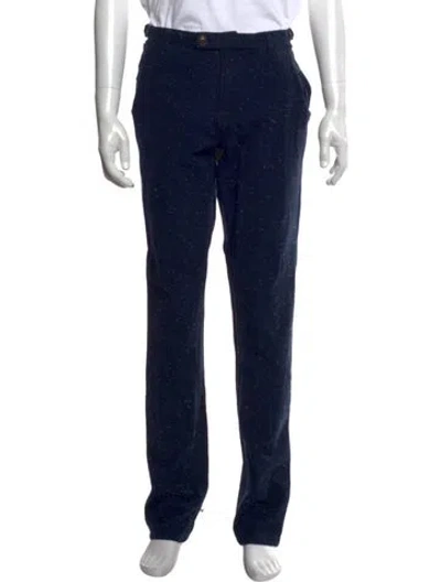 Pre-owned Corridor Tweed Pattern Pants In Blue