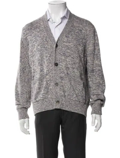 Pre-owned Corridor V-neck Long Sleeve Cardigan In Gray