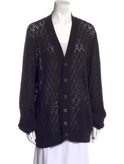 Pre-owned Corridor V-neck Sweater In Blue