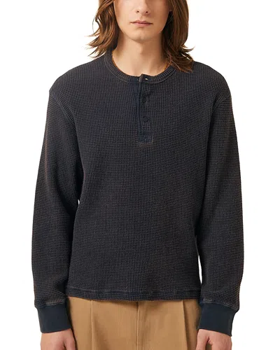Corridor Waffle Henley In Blue