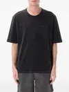 Corridor Garment-dyed Cotton-jersey T-shirt In Black