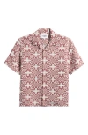 Corridor Wavy Optic Convertible-collar Cotton-jacquard Shirt In Multi