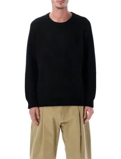 CORRIDOR CORRIDOR WOOL AND CASHMERE BLEND RIBBED CREWNECK SWEATER
