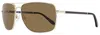 Corsa Unisex Sunglasses Enzo C01 Light Gold/carbon Fiber 61mm In Multi