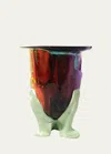 Corsi Amazonia Medium Resin Vase, 10" Tall In 2247-matt Cherbot