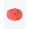 Corsi Design Tables Mates Resin Cutlery Placemat In Dark Salmon And Gold