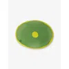 Corsi Design Table Mates Resin Placemat 50cm In Green And Fluro Yellow