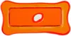 Corsi Design Orange Small Rectangular Try Tray In Clear/matt Orange