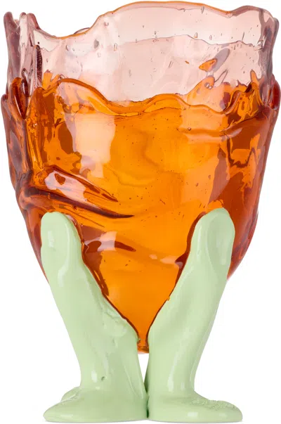 Corsi Design Ssense Exclusive Pink & Orange Clear Vase Extra Colour Vase In Multi