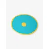 Corsi Design Turquoise And Yellow Table Mates Resin Placemat 50cm