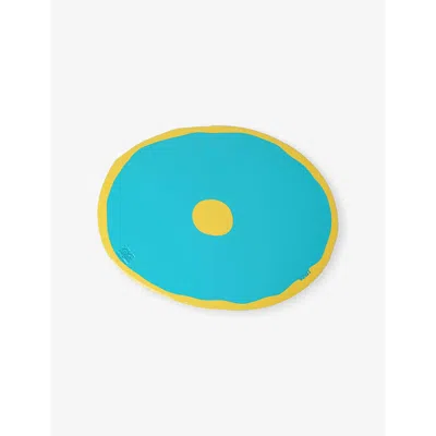 Corsi Design Turquoise And Yellow Table Mates Resin Placemat 50cm