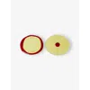 Corsi Design Table Mates Resin Coaster Set Of Two In Yellow And Matt Cherry