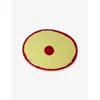 Corsi Design Table Mates Resin Placemat 50cm In Yellow And Matt Cherry